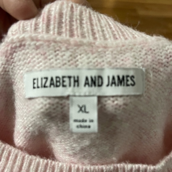 Elizabeth and James Pink and Green Striped Sweater - Picture 3 of 3